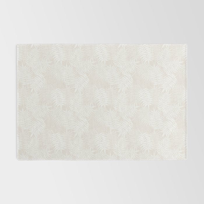 Palm Leaves . Neutral Rug Gallery Image 2