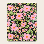 Retro vintage pink daisies pattern  Notebook Gallery Image 4