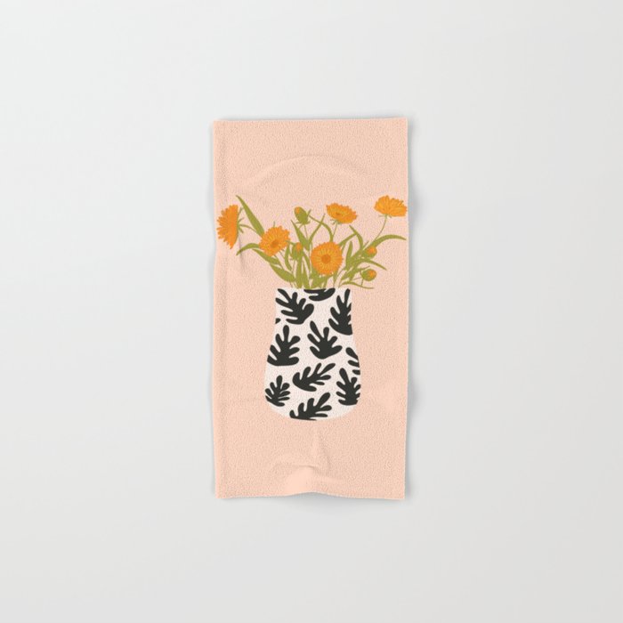 Vase no. 28 with Heliopsis Bath Towel Gallery Image 1