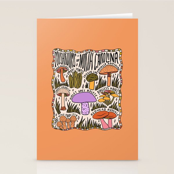 Mushrooms of North Carolina Stationery Card Gallery Image 1