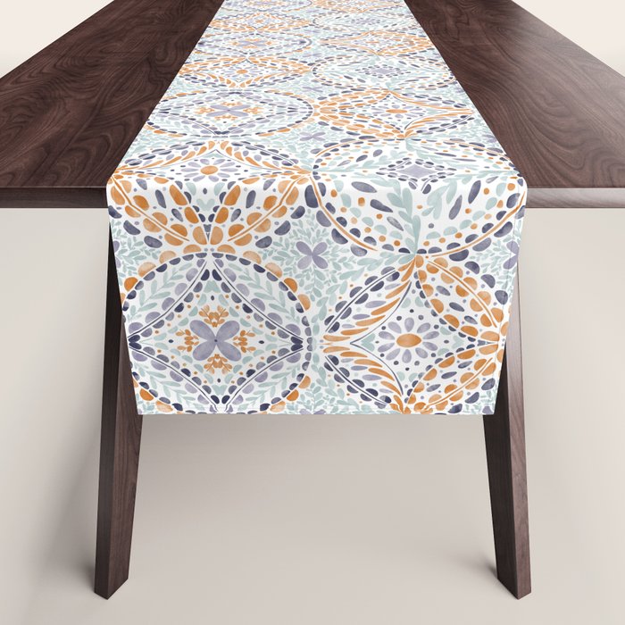 Artsy Leaf Symphony Table Runner Gallery Image 1