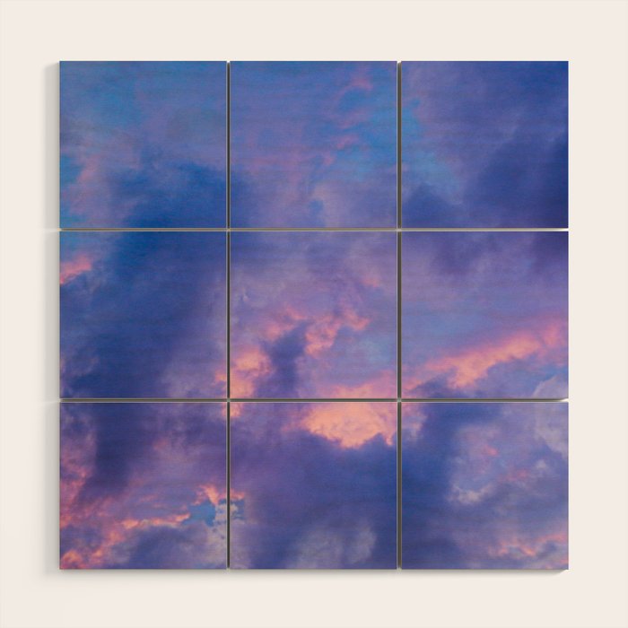 Dusk Clouds Wood Wall Art Gallery Image 1