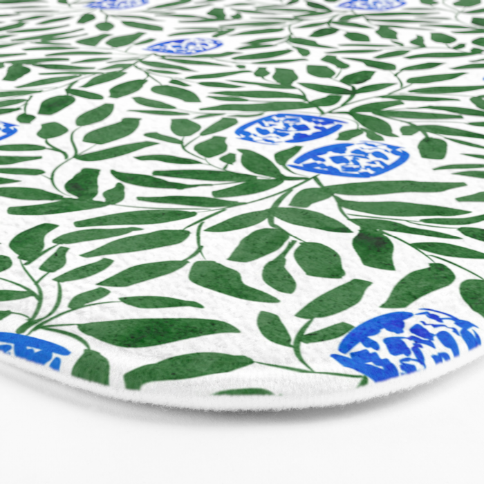 Chinoiserie Garden Bath Mat Gallery Image 3