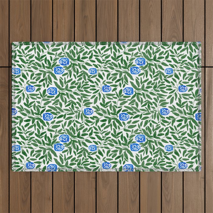 Chinoiserie Garden Outdoor Rug Gallery Image 1