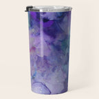 Abstract Colorful Purple Watercolor Travel Mug Gallery Image 3