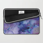 Abstract Colorful Purple Watercolor Laptop Sleeve Gallery Image 2