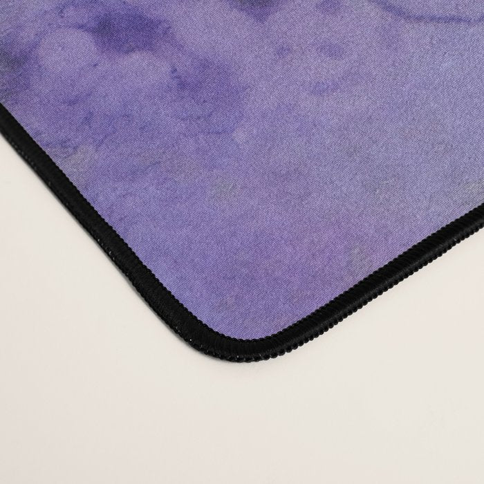 Abstract Colorful Purple Watercolor Desk Mat Gallery Image 4