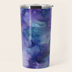 Abstract Colorful Purple Watercolor Travel Mug Gallery Image 1