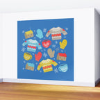 Hygge Home | Blue Wall Mural Gallery Image 2