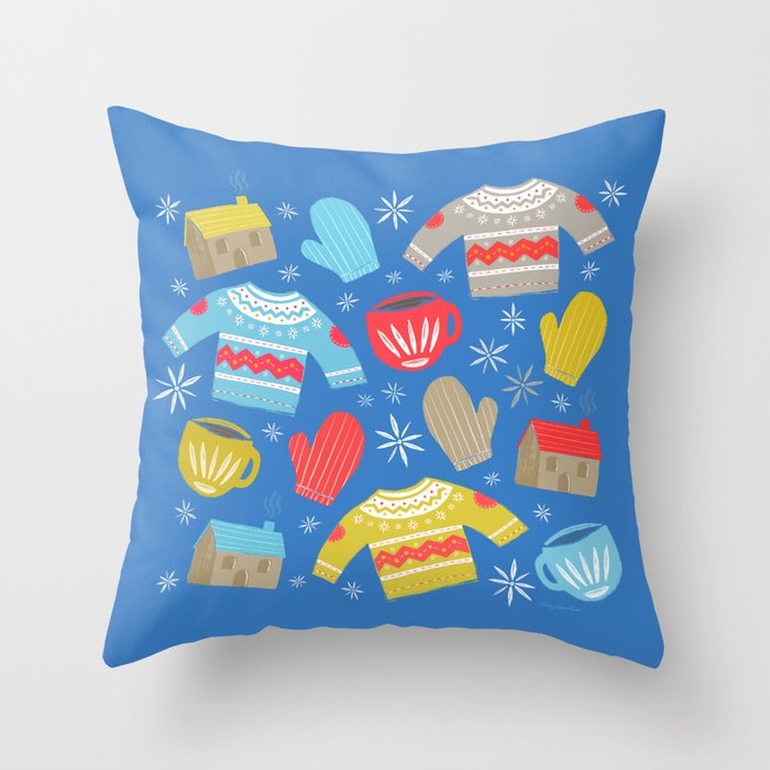 Hygge Home | Blue Throw Pillow Gallery Image 6
