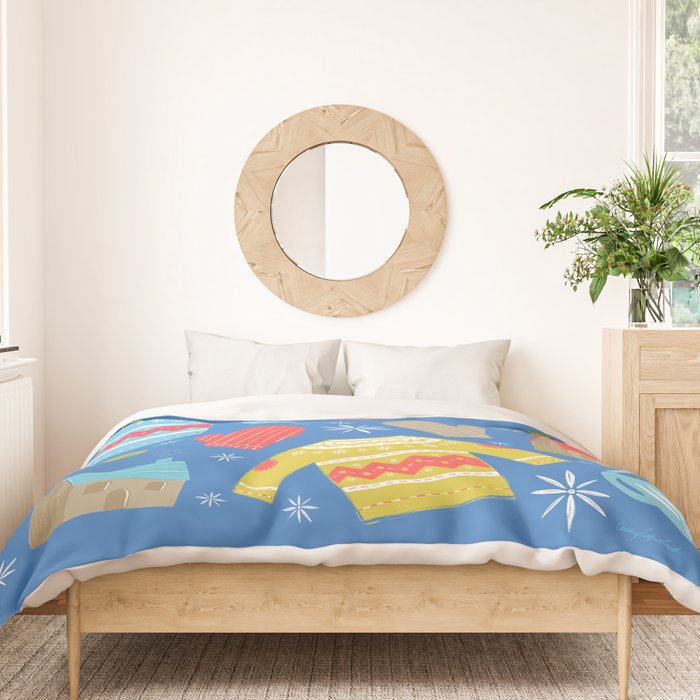 Hygge Home | Blue Duvet Cover Gallery Image 3