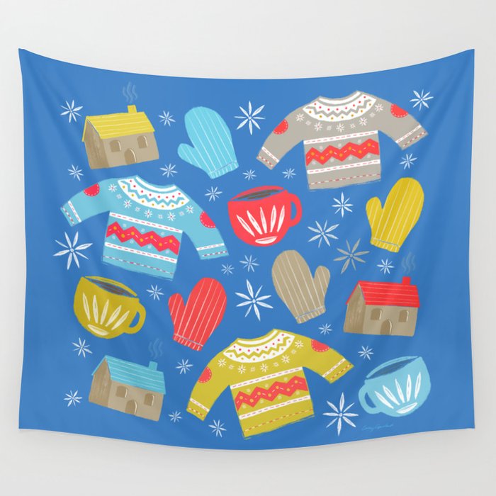 Hygge Home | Blue Wall Tapestry Gallery Image 4