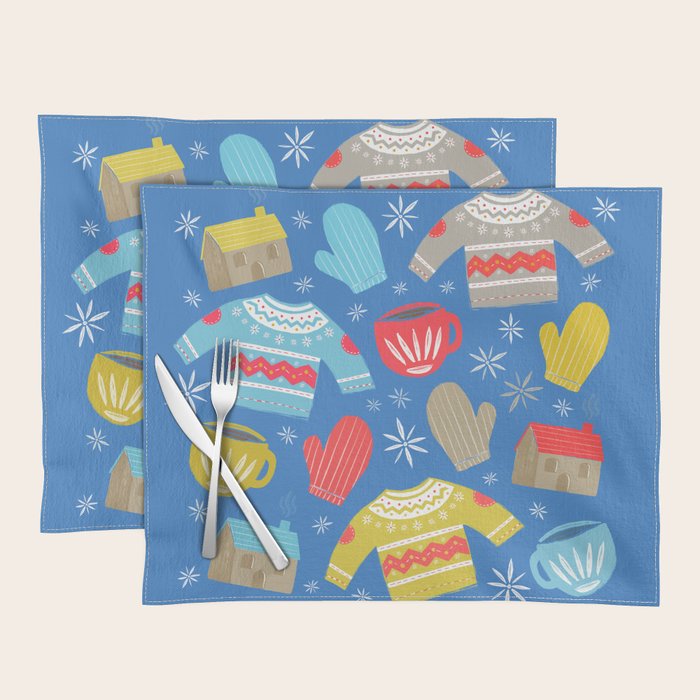 Hygge Home | Blue Placemat Gallery Image 1