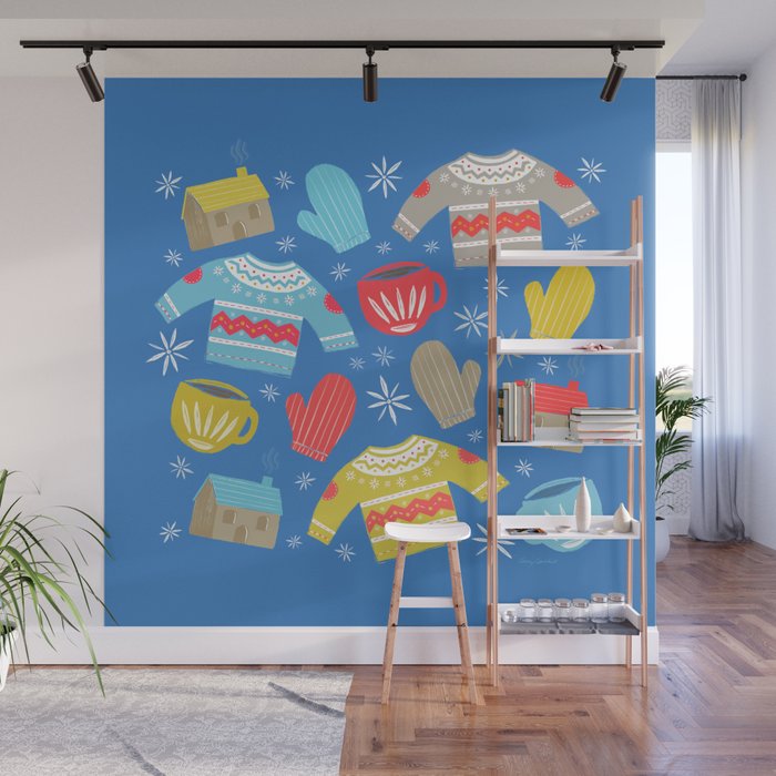 Hygge Home | Blue Wall Mural Gallery Image 1