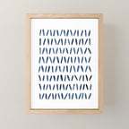 Strokes Pattern | Indigo Watercolor Painting Mini Art Print Gallery Image 1