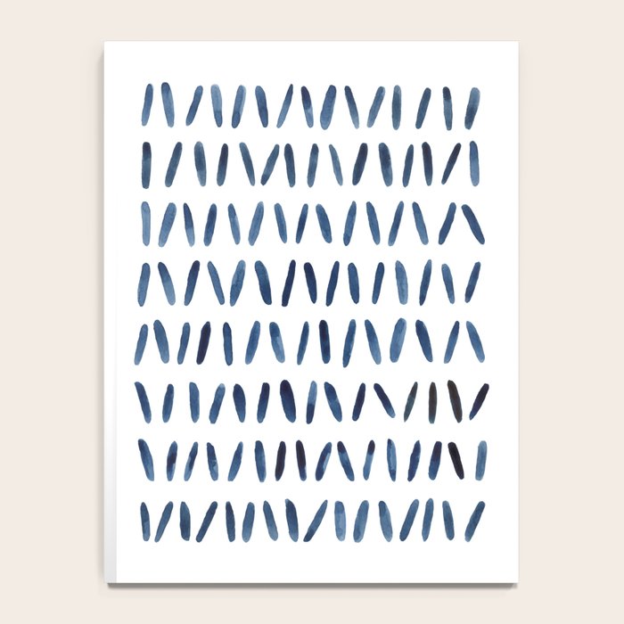 Strokes Pattern | Indigo Watercolor Painting Notebook Gallery Image 4