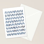 Strokes Pattern | Indigo Watercolor Painting Stationery Card Gallery Image 2