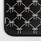 Bows & Ribbons Pattern XLVII Black and White Laptop Sleeve Gallery Image 3