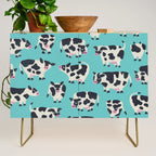 Cow Collection - Turquoise Credenza Gallery Image 1
