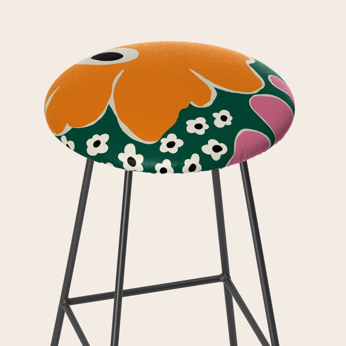 Vibrant bold tropical  Stool Gallery Image 2