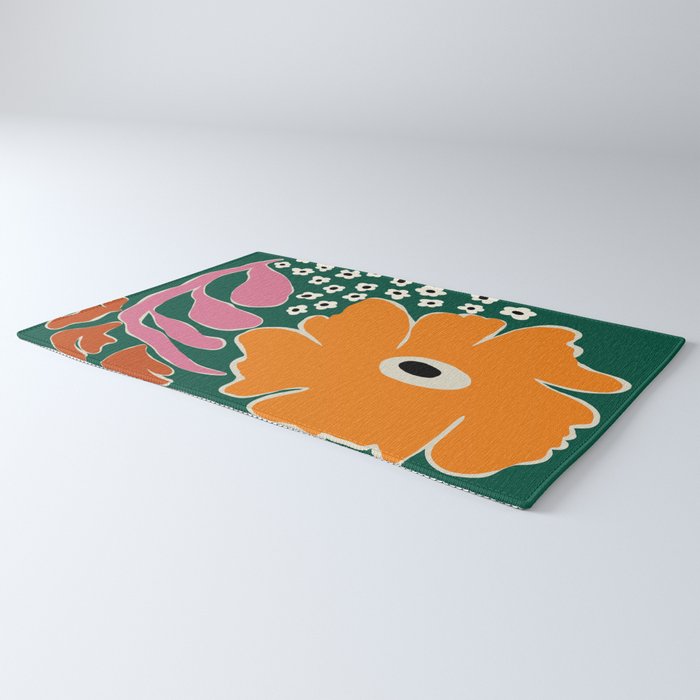 Vibrant bold tropical  Rug Gallery Image 3
