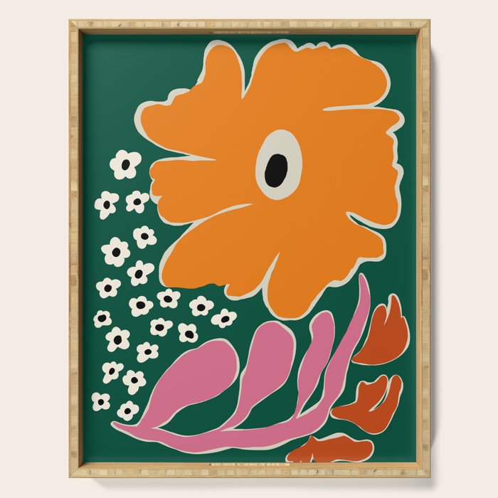 Vibrant bold tropical  Serving Tray Gallery Image 1