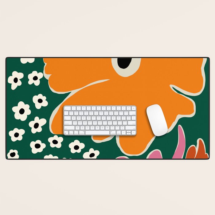 Vibrant bold tropical  Desk Mat Gallery Image 1