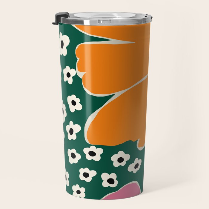 Vibrant bold tropical  Travel Mug Gallery Image 3