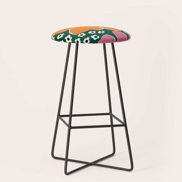 Vibrant bold tropical  Stool Gallery Image 1
