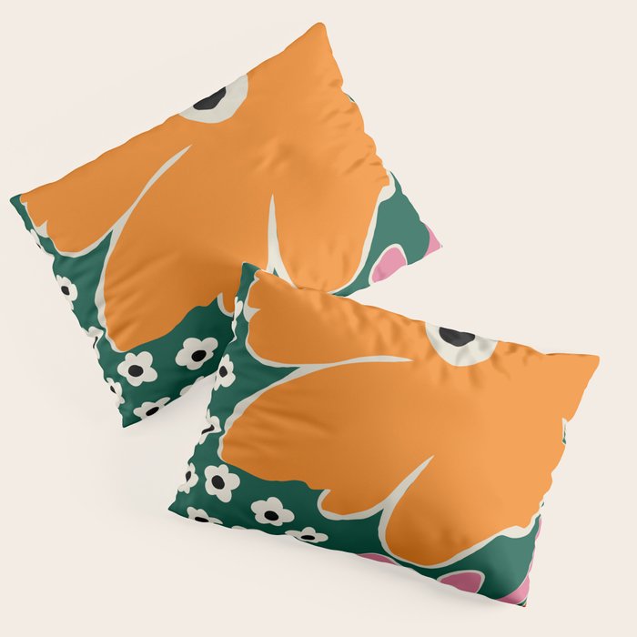 Vibrant bold tropical  Pillow Sham Gallery Image 1