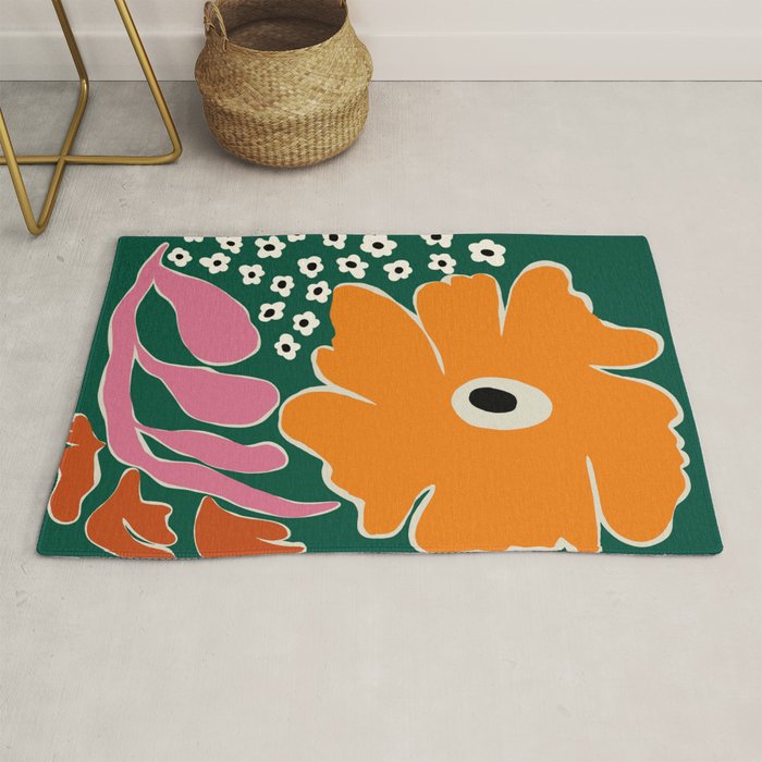 Vibrant bold tropical  Rug Gallery Image 1