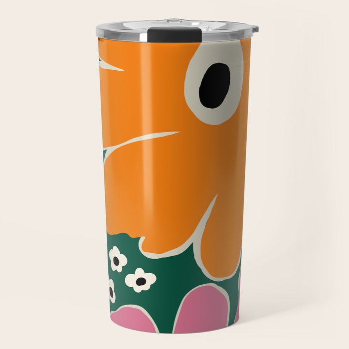 Vibrant bold tropical  Travel Mug Gallery Image 1