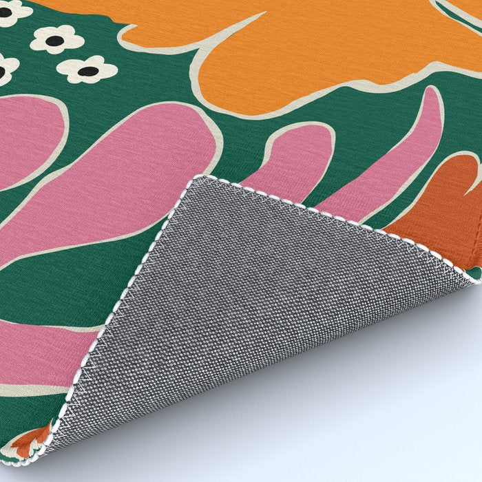 Vibrant bold tropical  Rug Gallery Image 4