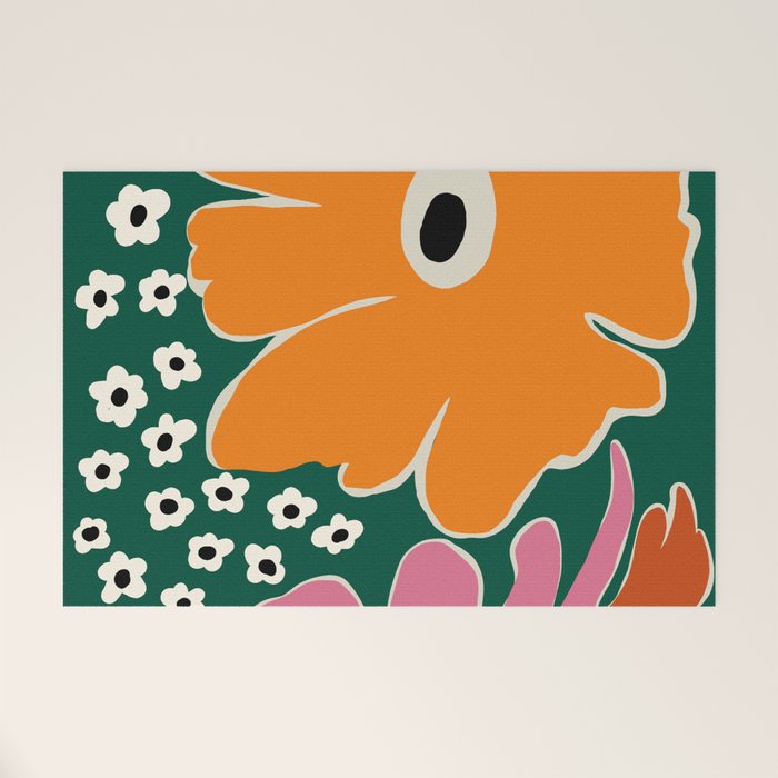 Vibrant bold tropical  Welcome Mat Gallery Image 1