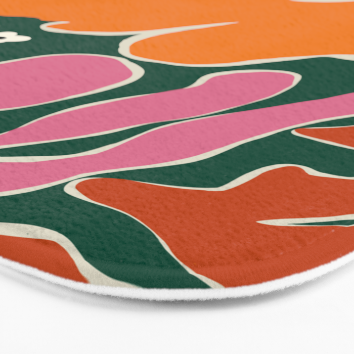 Vibrant bold tropical  Bath Mat Gallery Image 3