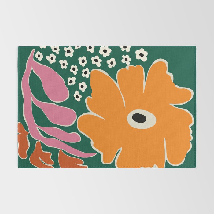Vibrant bold tropical  Rug Gallery Image 2