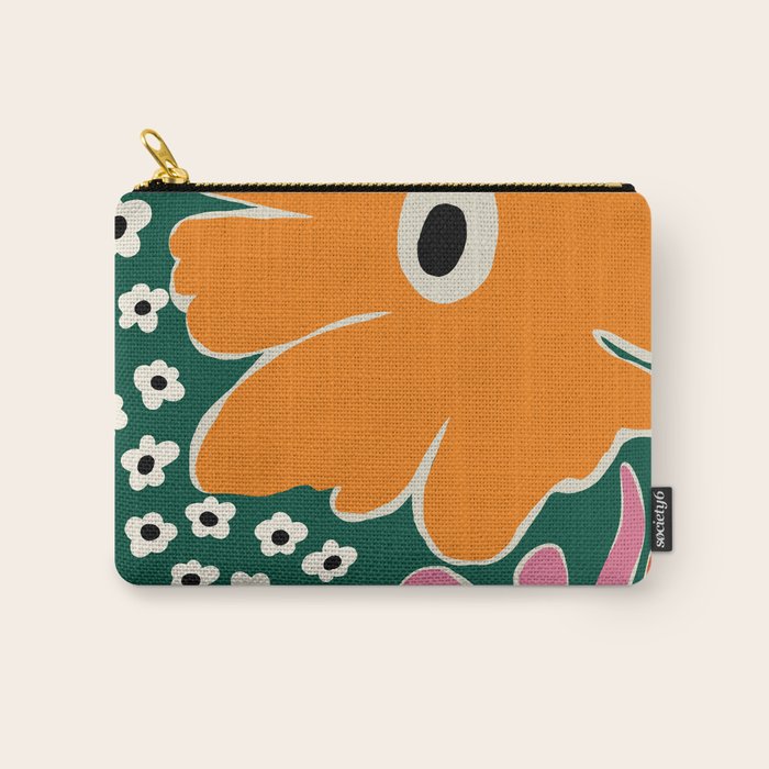 Vibrant bold tropical  Carry All Pouch Gallery Image 1