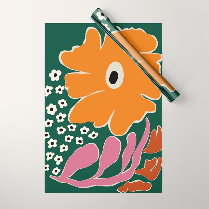 Vibrant bold tropical  Wrapping Paper Gallery Image 1