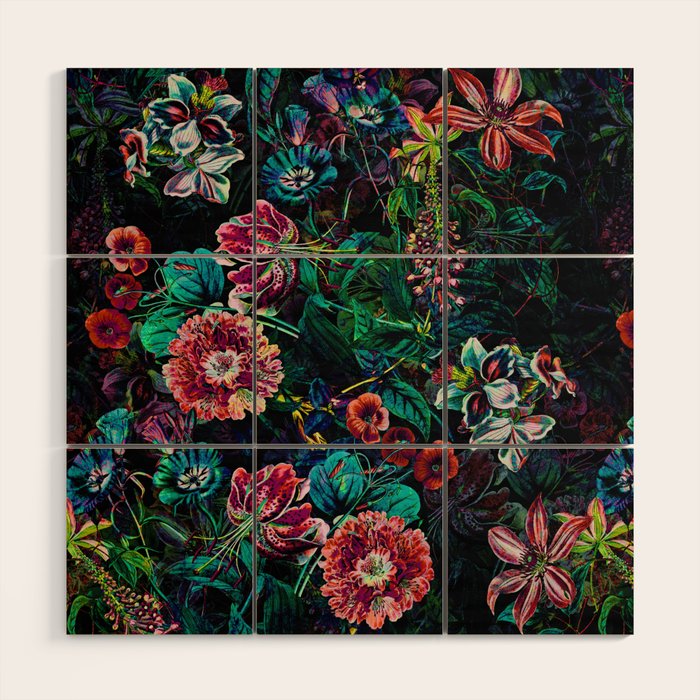EXOTIC GARDEN - NIGHT IX Wood Wall Art Gallery Image 1