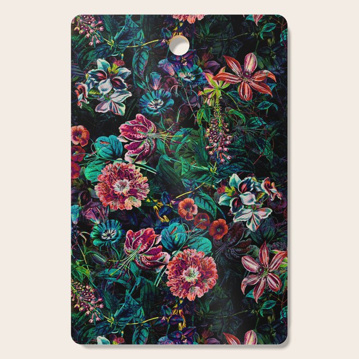 EXOTIC GARDEN - NIGHT IX Cutting Board Gallery Image 1