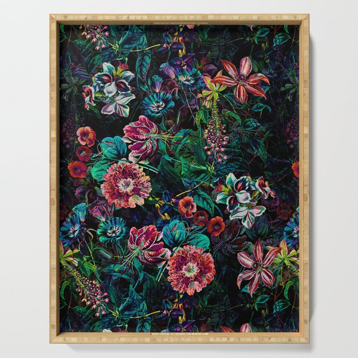 EXOTIC GARDEN - NIGHT IX Serving Tray Gallery Image 1