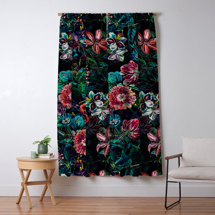 EXOTIC GARDEN - NIGHT IX Window Curtain Gallery Image 5