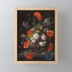 Still Life with Flowers and a Watch (c. 1660 - c. 1679)  Mini Art Print Gallery Image 1
