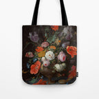 Still Life with Flowers and a Watch (c. 1660 - c. 1679)  Tote Bag Gallery Image 1