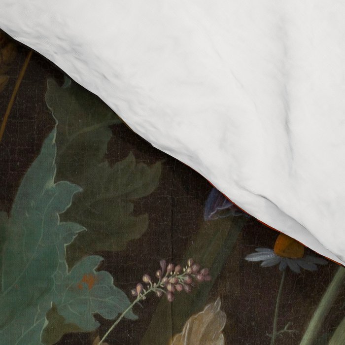 Still Life with Flowers and a Watch (c. 1660 - c. 1679)  Comforter Gallery Image 4