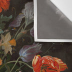 Still Life with Flowers and a Watch (c. 1660 - c. 1679)  Wall Tapestry Gallery Image 3