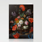 Still Life with Flowers and a Watch (c. 1660 - c. 1679)  Stationery Card Gallery Image 2