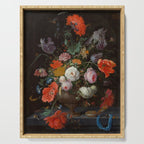 Still Life with Flowers and a Watch (c. 1660 - c. 1679)  Serving Tray Gallery Image 1