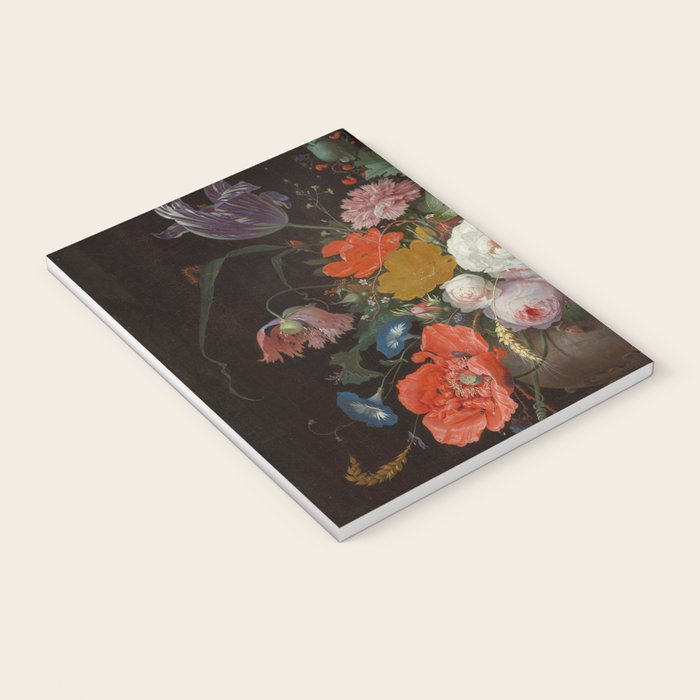 Still Life with Flowers and a Watch (c. 1660 - c. 1679)  Notebook Gallery Image 3