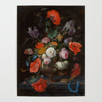 Still Life with Flowers and a Watch (c. 1660 - c. 1679)  Poster Gallery Image 4
